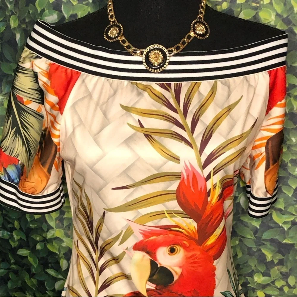 CBR Tropical Vacation Vibes Mini Dress Size XL - Picture 8 of 14